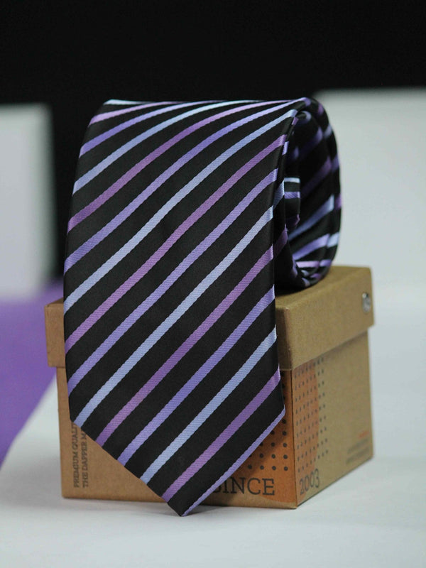 Multicolor Stripe Woven Necktie - TOSSIDO