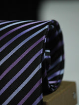 Multicolor Stripe Woven Necktie - TOSSIDO
