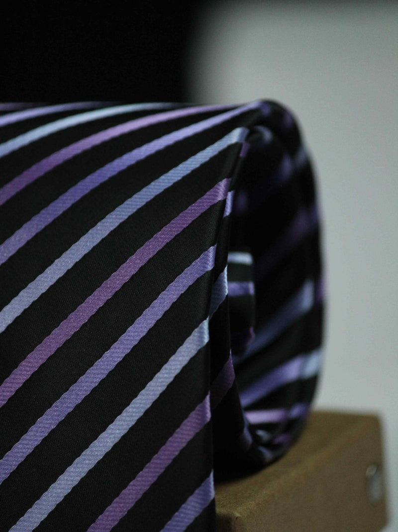 Multicolor Stripe Woven Necktie - TOSSIDO