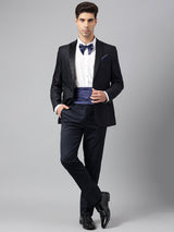 Navy Blue Cummerbund Set - TOSSIDO