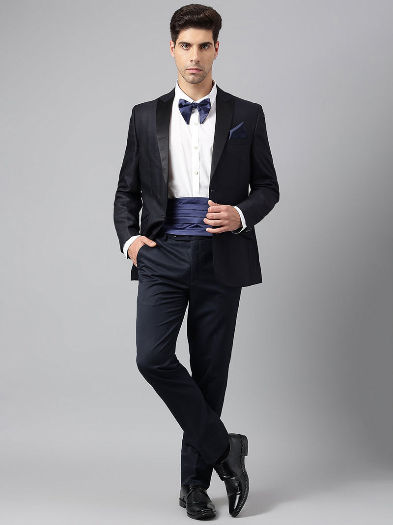Navy Blue Cummerbund Set - TOSSIDO