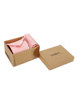 Peach Paisley Necktie & Pocket Square Giftset - TOSSIDO