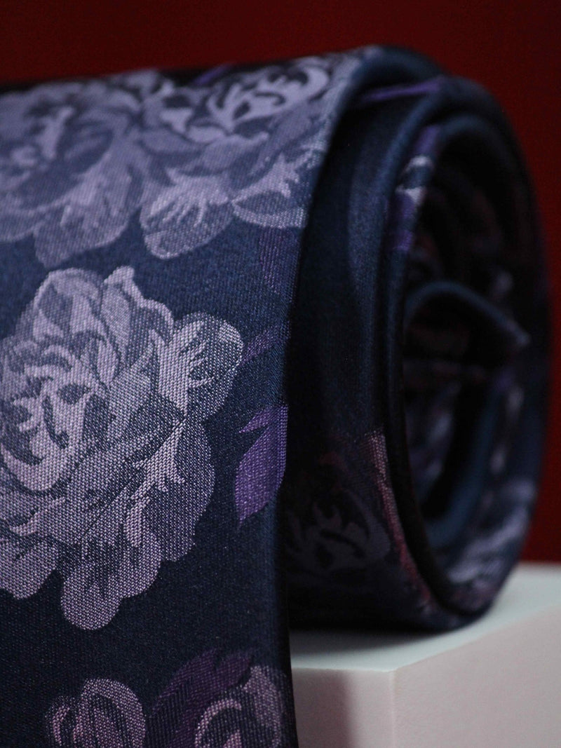 People Floral Handmade Silk Necktie - TOSSIDO