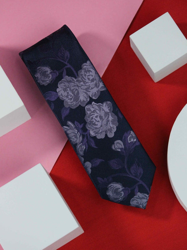 People Floral Handmade Silk Necktie - TOSSIDO