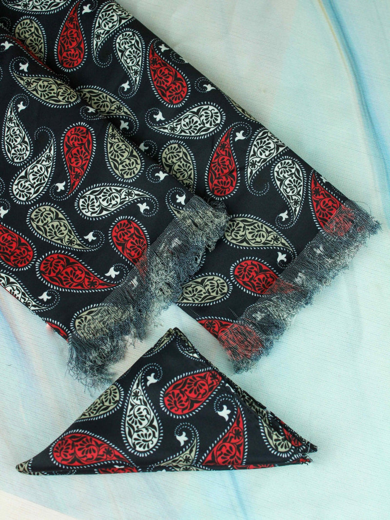 Perfervid Stole & Pocket Square Set - TOSSIDO