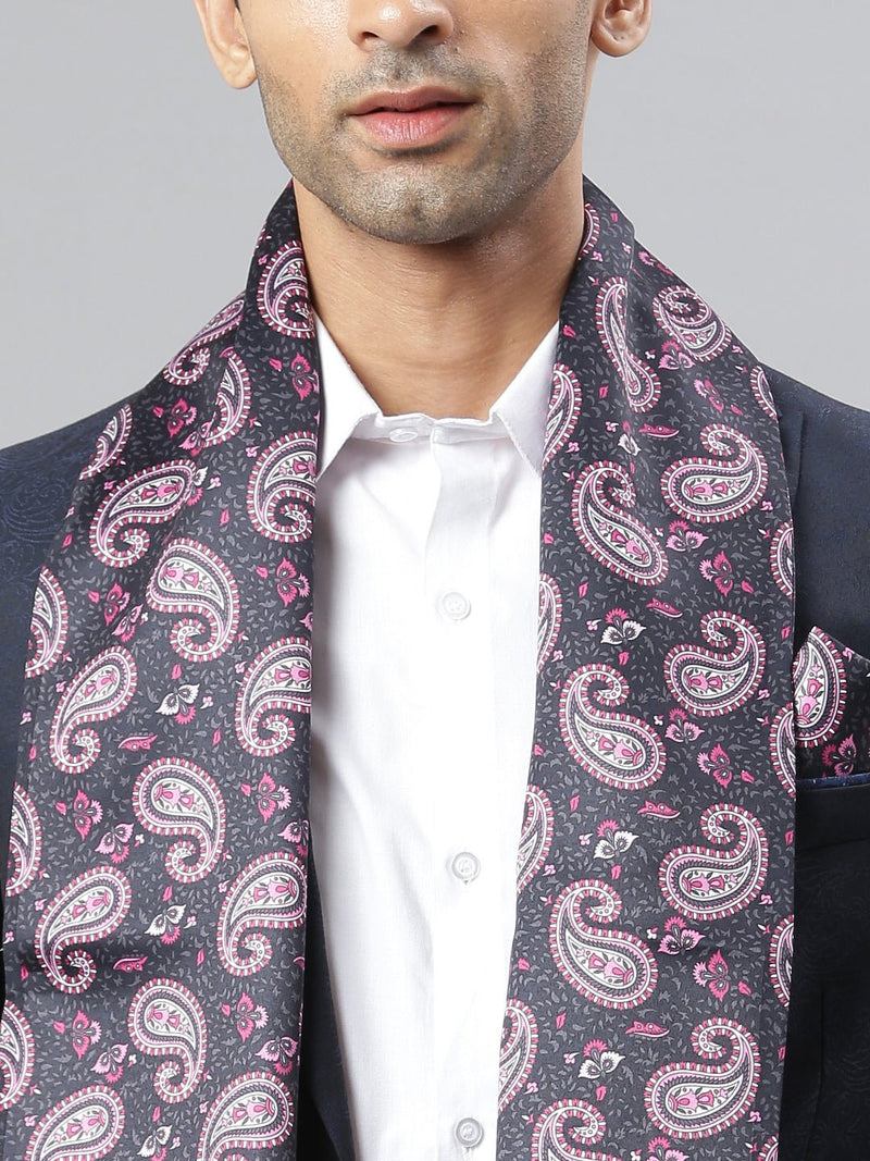 Piceous Stole & Pocket Square Set - TOSSIDO