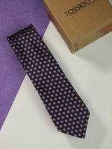 Purple Floral Skinny Necktie - TOSSIDO