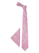 Purple Paisley Necktie & Pocket Square Giftset - TOSSIDO