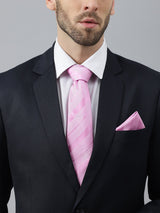 Purple Striped Necktie & Pocket Square Giftset - TOSSIDO