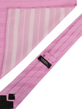 Purple Striped Necktie & Pocket Square Giftset - TOSSIDO