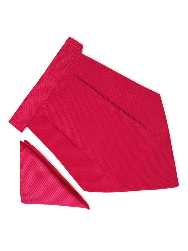 Raspberry Red Cravat & Pocket square - TOSSIDO