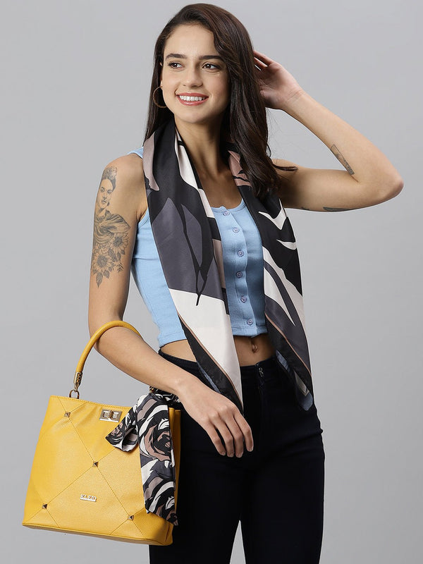 Rosette Scarf & Bag Scarf Set - TOSSIDO