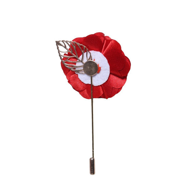 Scarlet Bloom Lapel Pin - TOSSIDO