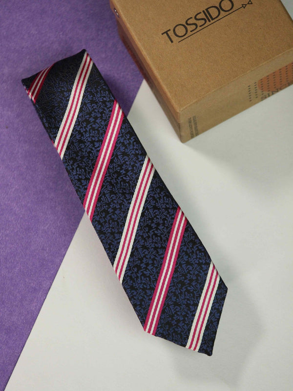 Striation Skinny Necktie - TOSSIDO
