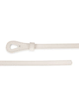 White Slim Vegan Leather Women's Belt - TOSSIDO